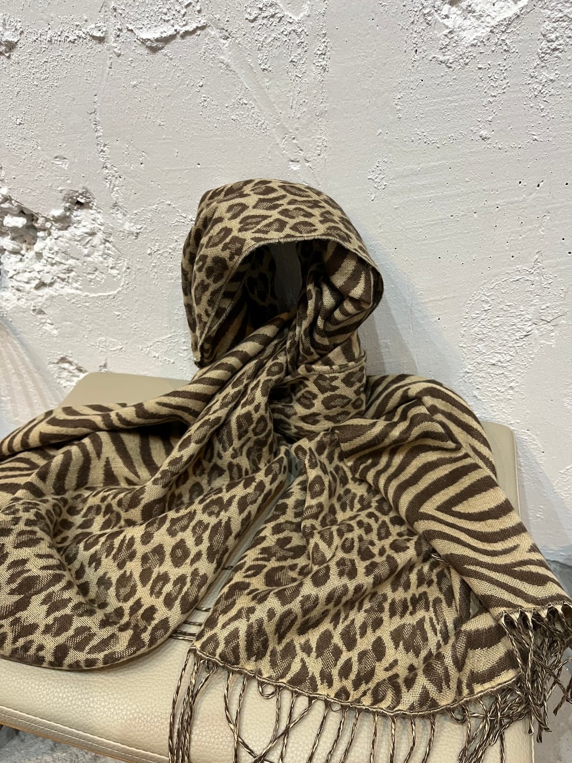 arw JPN 믹스 레오파드 숄 머플러  상품이미지1