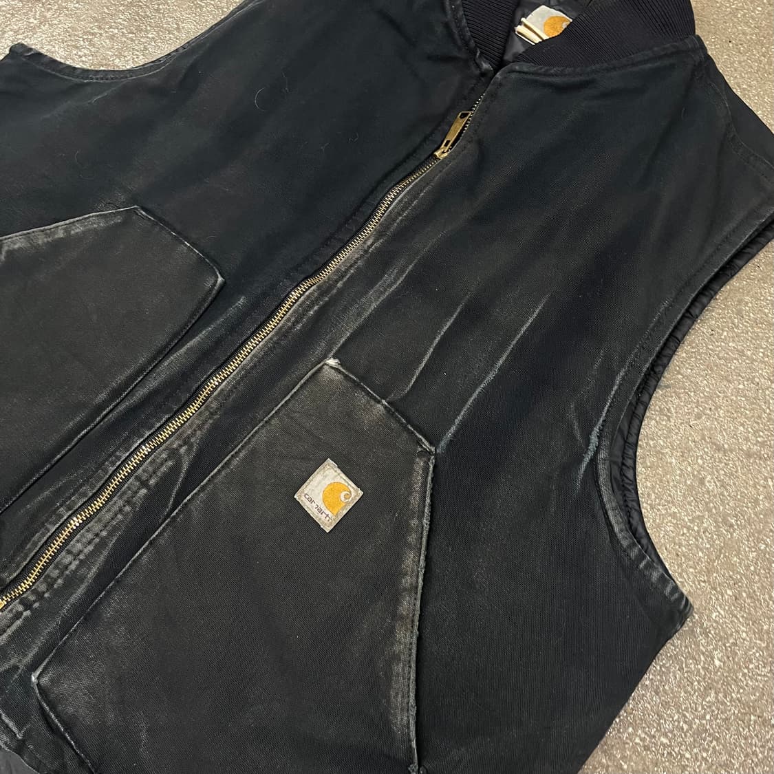 00s Carhartt 덕 퀼팅 베스트 (110) 상품이미지3