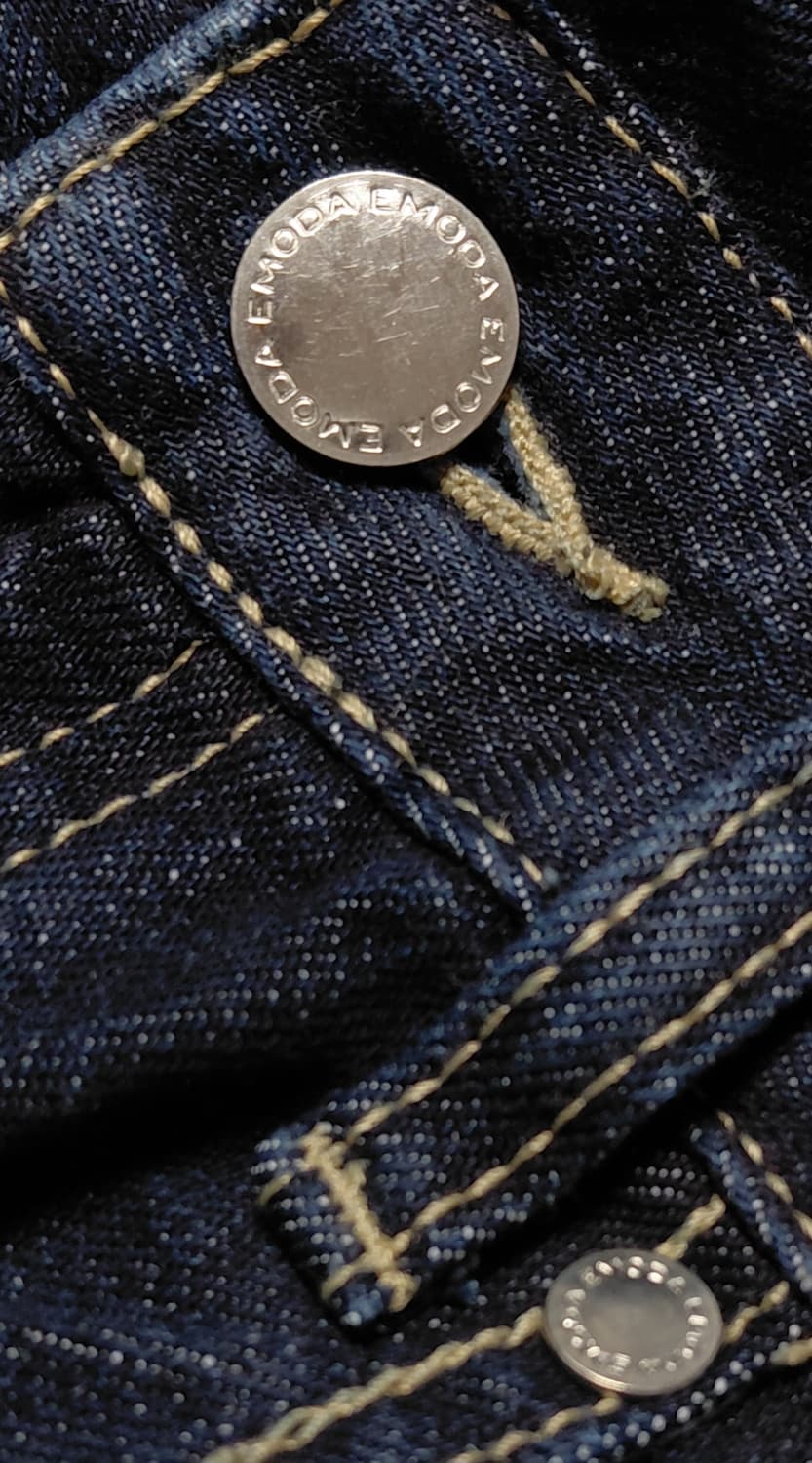 [EMODA] 에모다 하이웨이스트 폴드 오버 와이드 데님 (사이즈 1) 상품이미지5