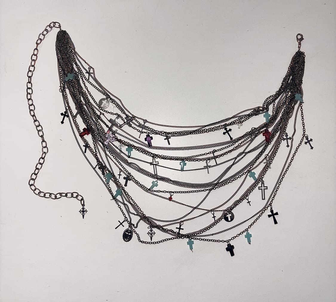 TTF✳️v-kei vintage hand made necklace 상품이미지9