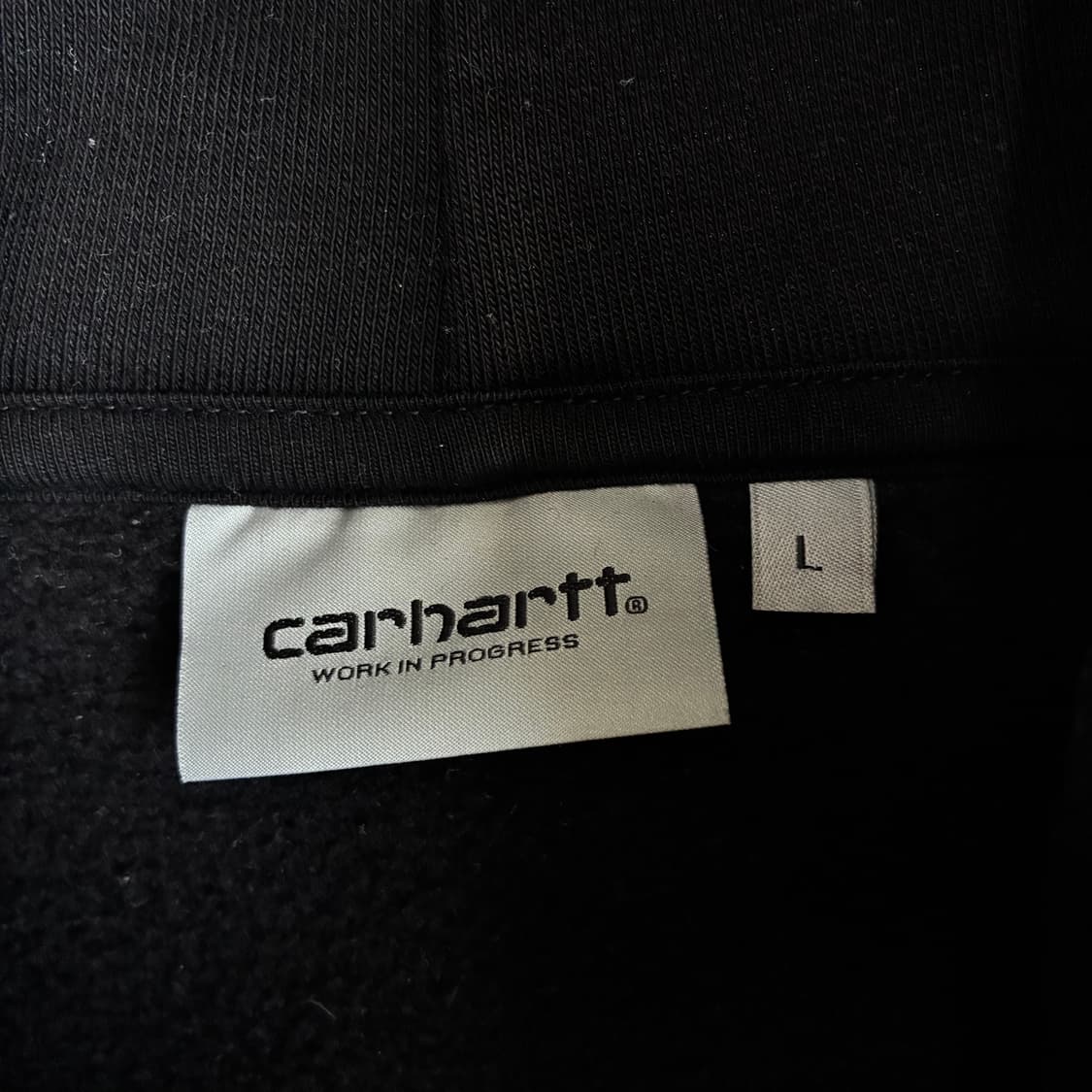 Carhartt WIP 칼하트 윕 블랙 자수 후드티 상품이미지4