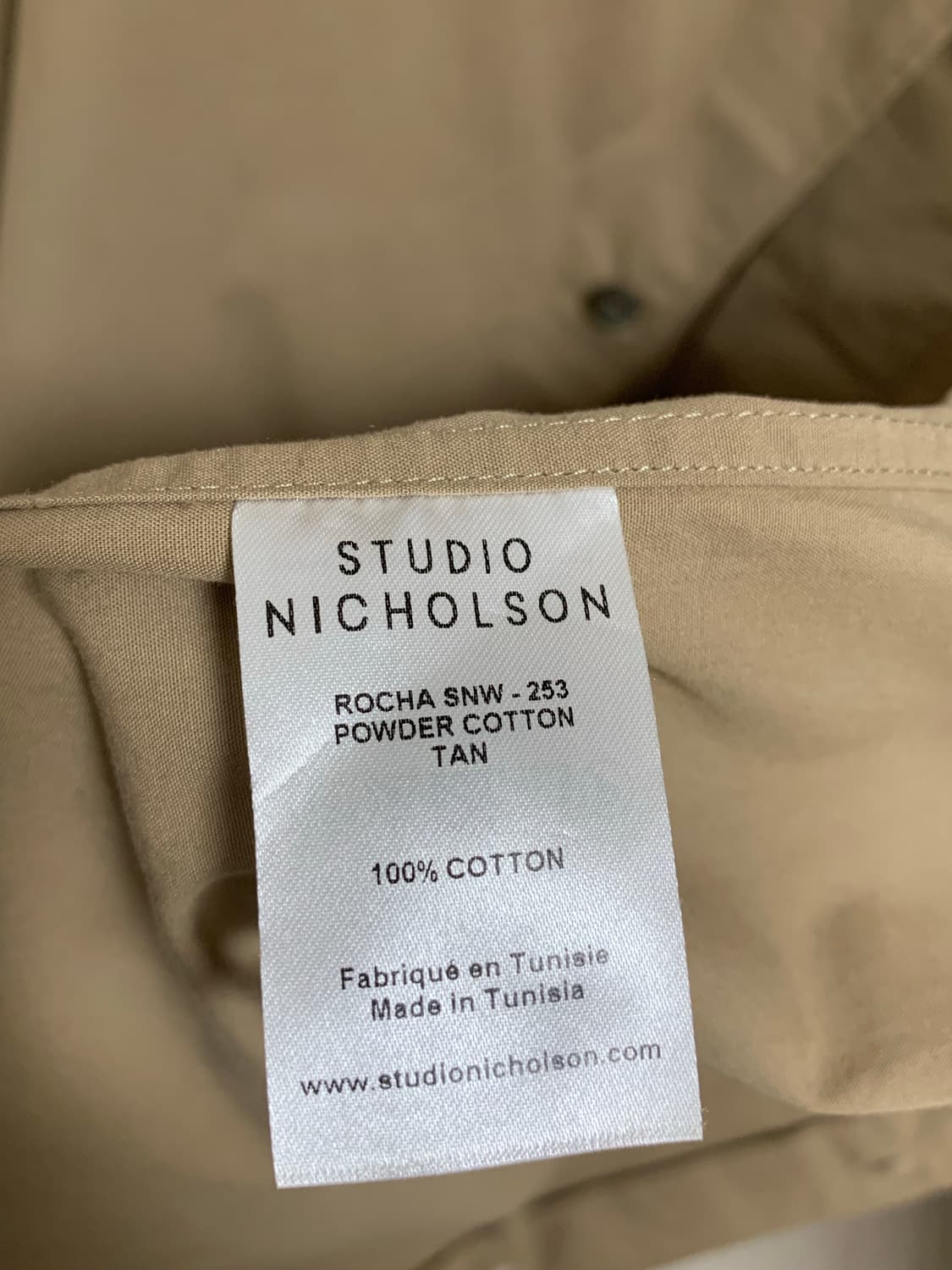 스튜디오니콜슨 파우더코튼 반팔셔츠 상품이미지5