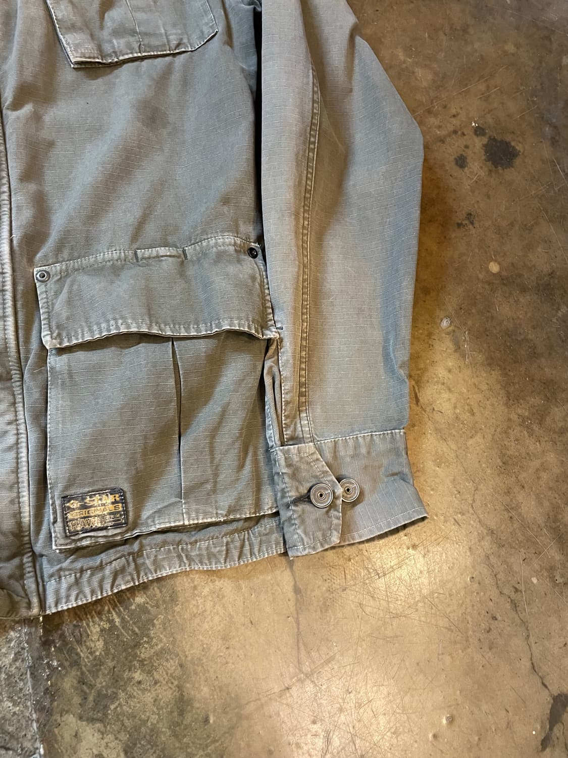 지스타 오리지널 로우 카키 올리브 데님 자켓 상품이미지4