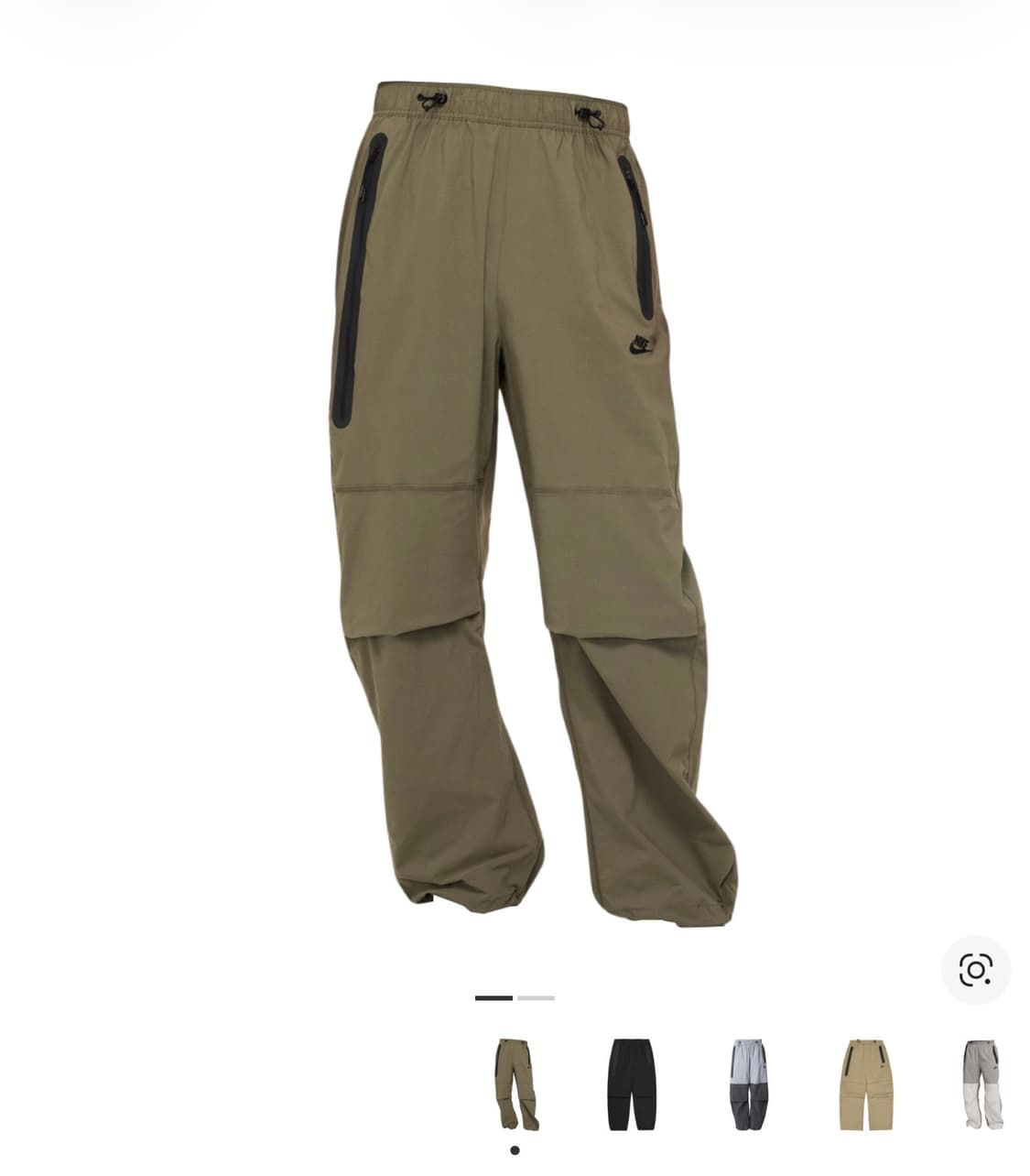 나이키 테크 윈드러너 우븐 풀 집 자켓 미디움 올리브 블랙 M 세트 상품이미지2