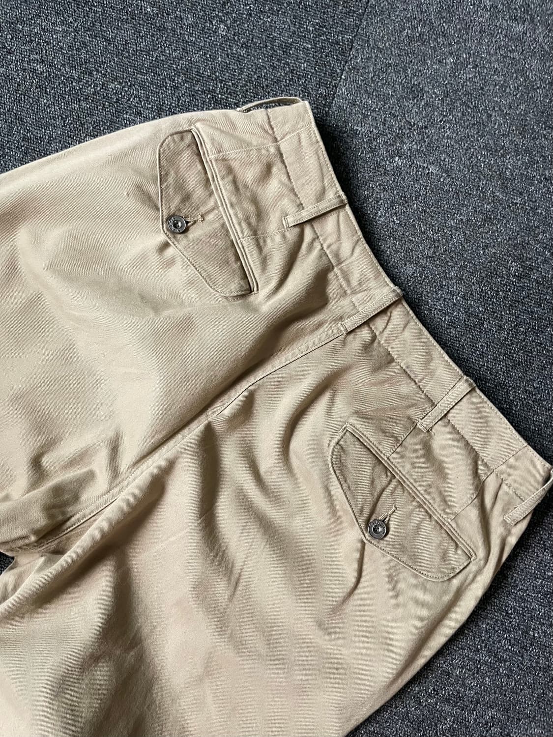 피그벨 401 오피서트라우저 와이드 치노 카키 2사이즈  상품이미지8