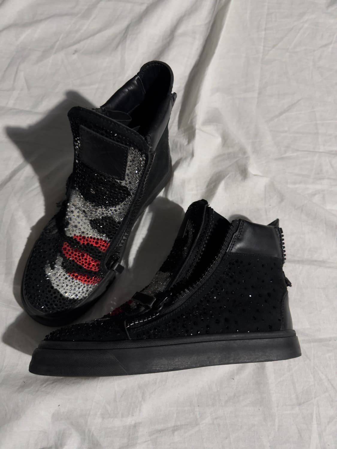 rare* 쥬세페 자노티 스와로브스키 조커 사이드집 하이탑 스니커즈 상품이미지3