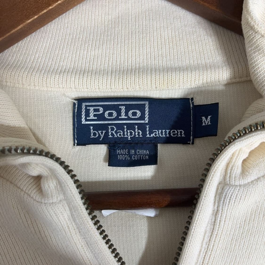 폴로 랄프로렌 캐주얼 빈티지 오트밀 반집업 니트 M C09440 상품이미지5