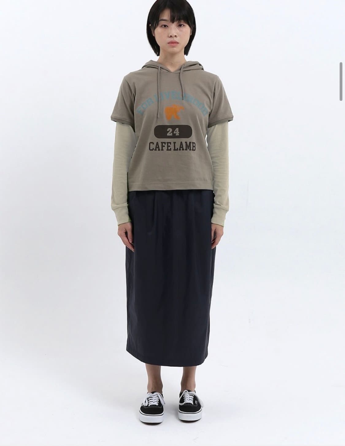 safarispot 사파리스팟 반팔 후드 티셔츠 올리브 상품이미지1