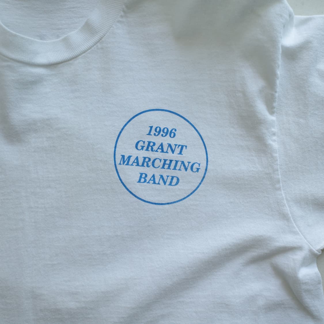 90s USA 프룻오브더룸 지구 프린팅 싱글스티치 티셔츠 상품이미지4