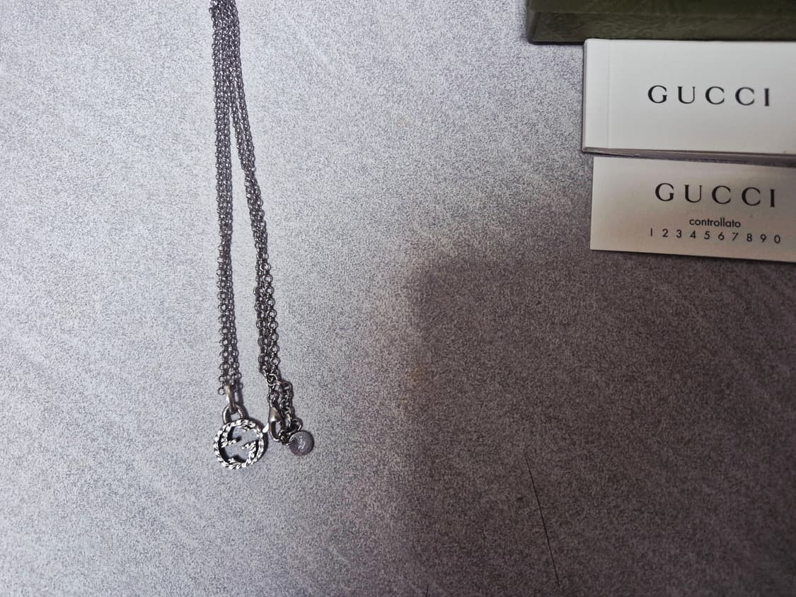 구찌 인터로킹 목걸이 남녀공용 (상태좋음) 상품이미지4