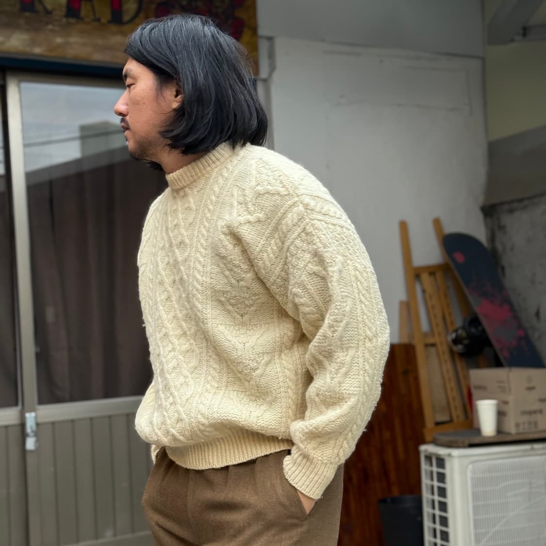 80's Bracket 피셔맨 스웨터 L 상품이미지8