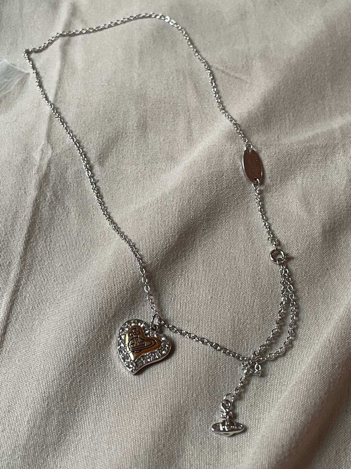 비비안웨스트우드 빈티지 골드 하트 펜던트 상품이미지2