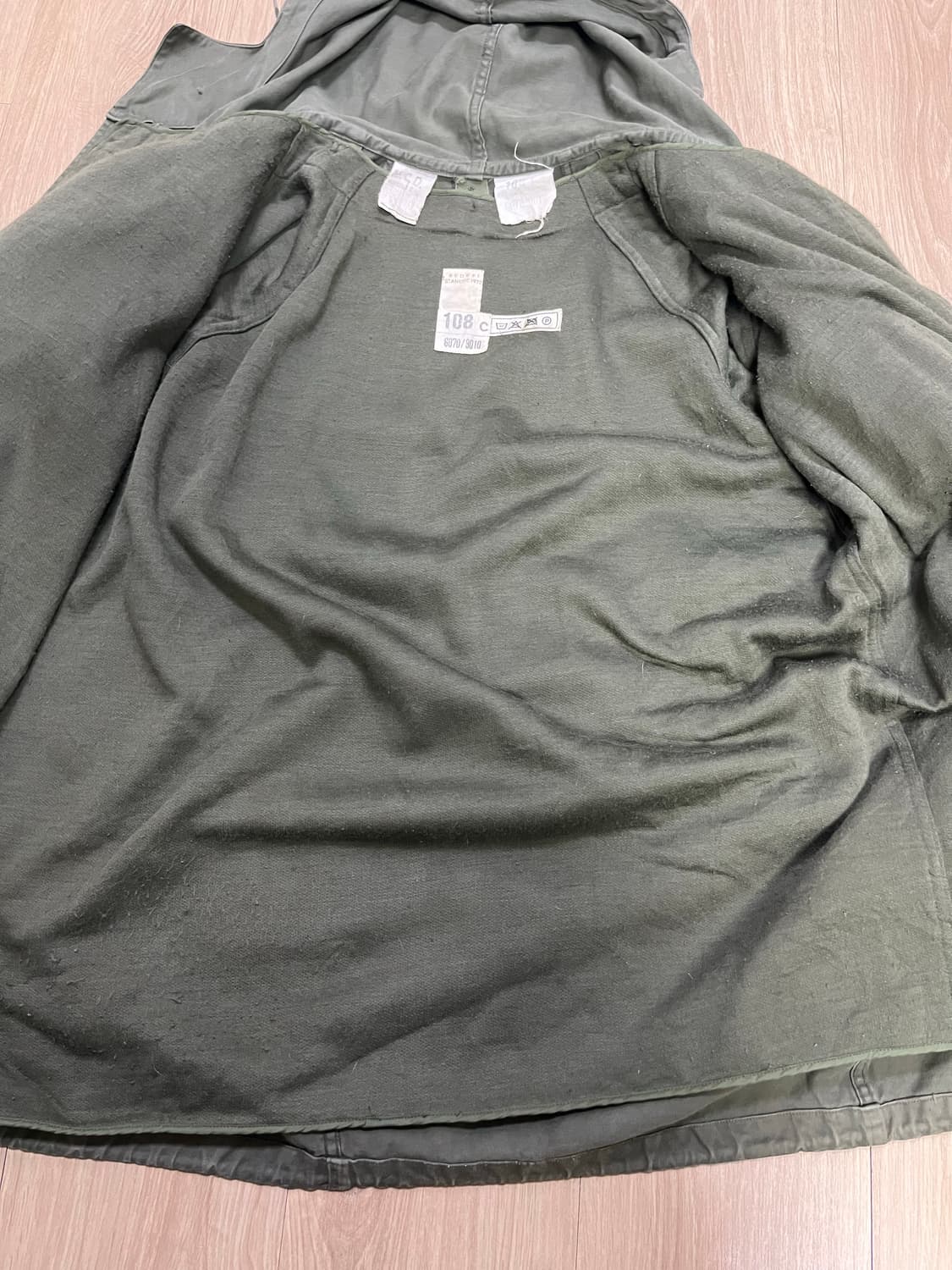 70s 프렌치 아미 m64 필드 자켓 파카 코트 프랑스군 108c 상품이미지3