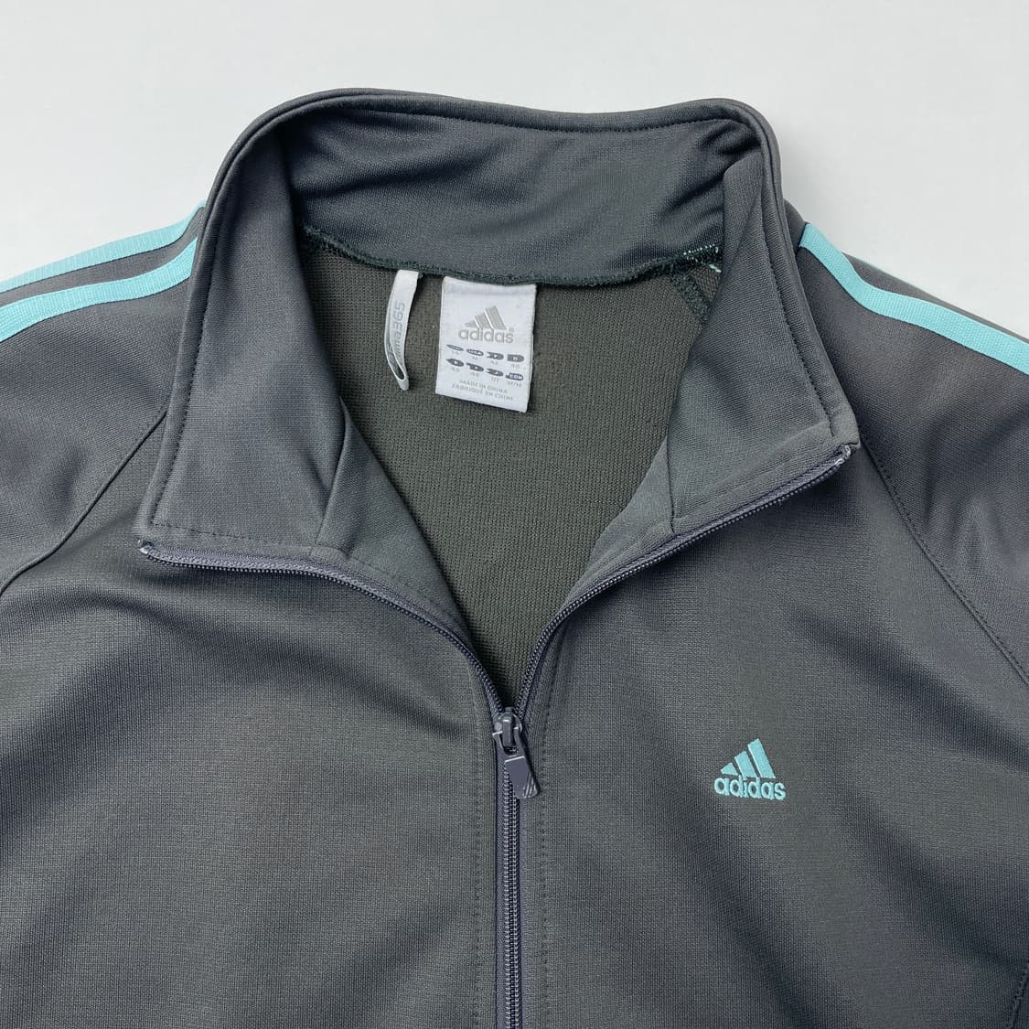 [중고] 아디다스 삼선 져지 그레이 스카이블루 상품이미지3