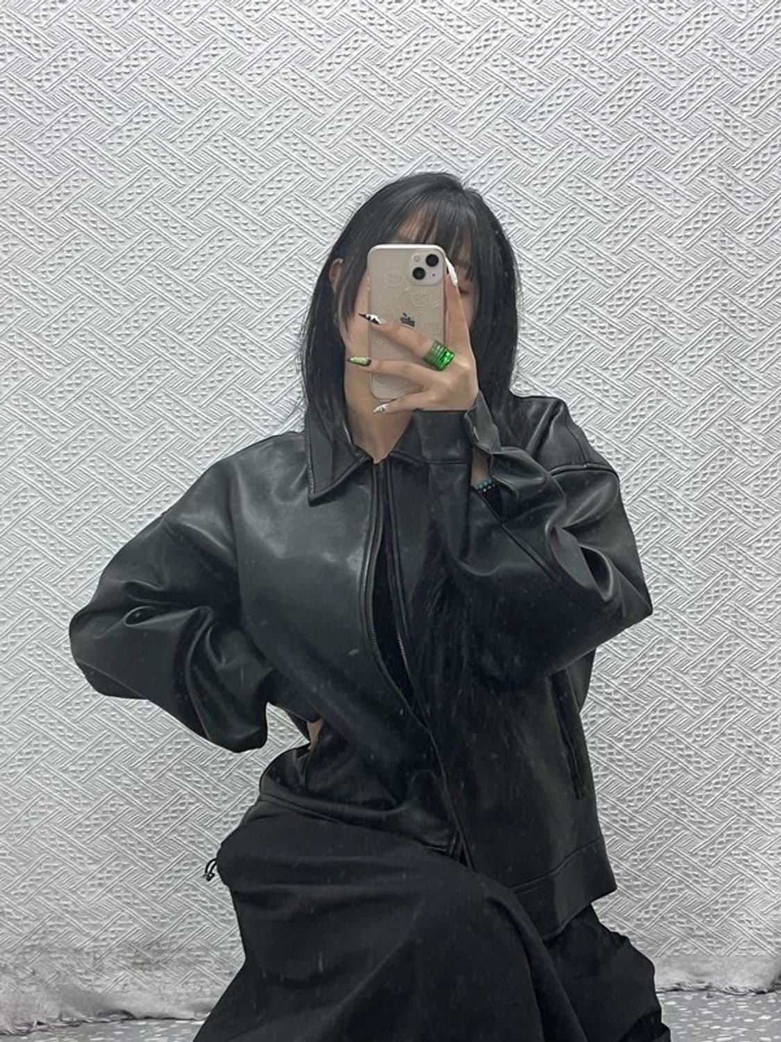 라퍼지스토어 스트릿힙 모던락시크 버핑레더 라이더자켓 M C08615 상품이미지1