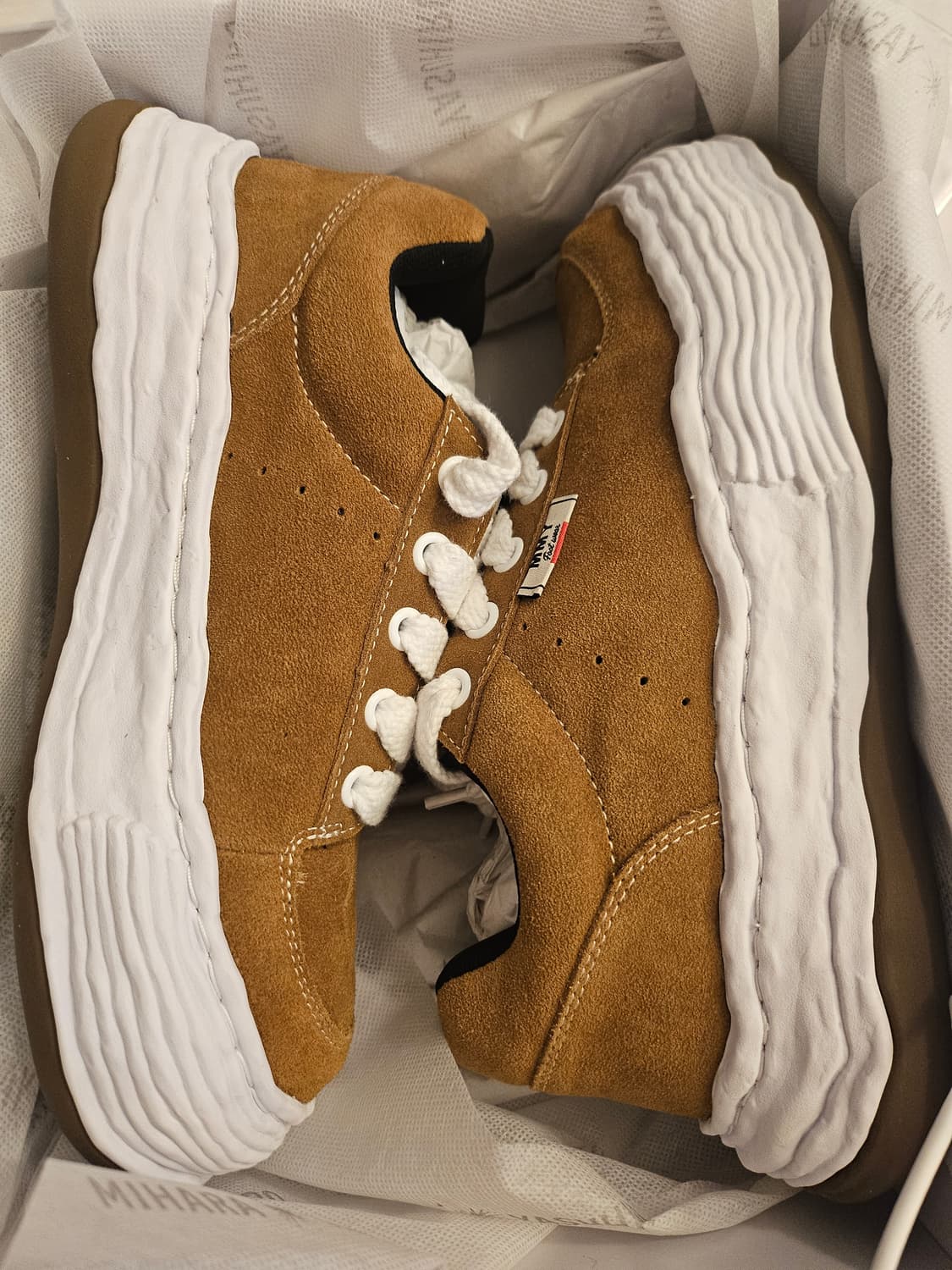 메종 미하라 야스히로 올리버 OG 솔 스웨이드 브라운 (42) 상품이미지1