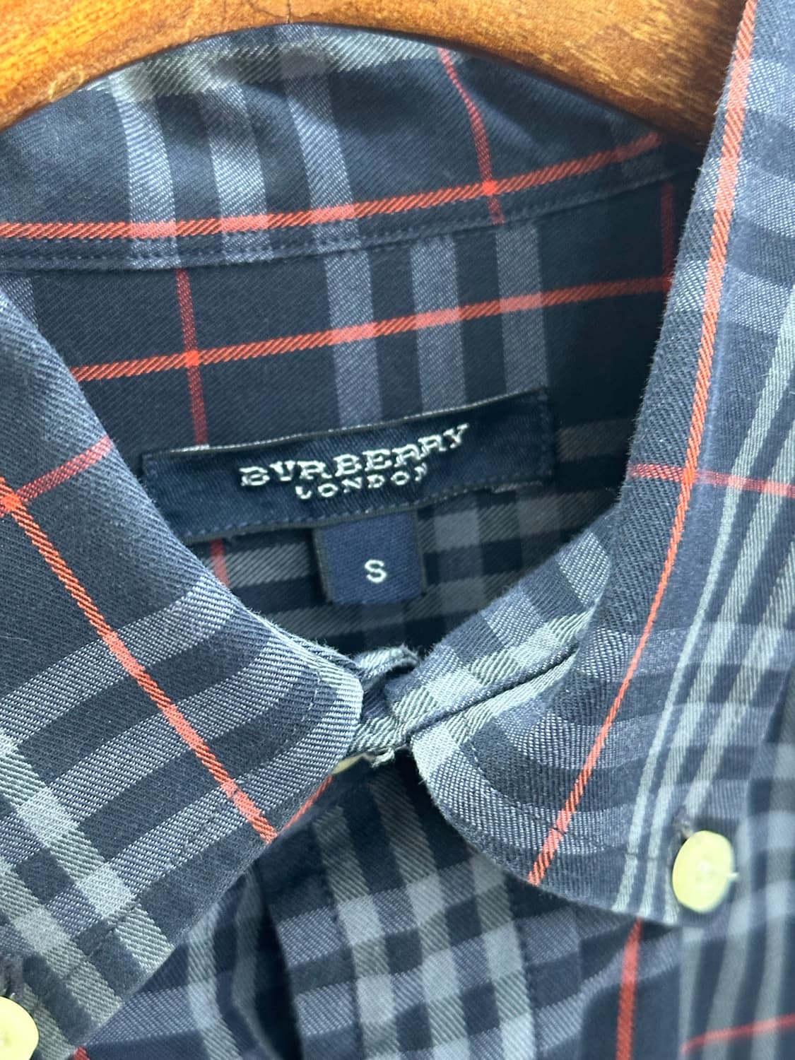 버버리 남성 체크 남방 상품이미지8