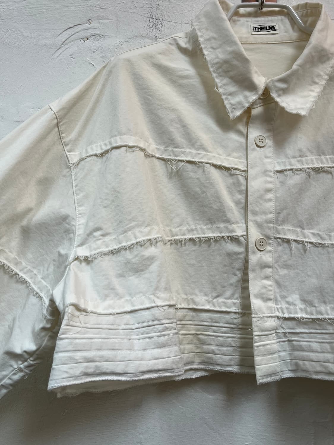 Theilma 더일마 화이트 크롭셔츠 F 상품이미지5