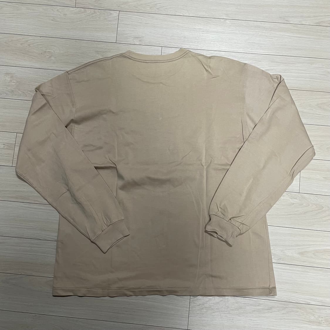 오라리 러스터 플레이팅 긴팔티 (핑크베이지/5사이즈) 상품이미지3