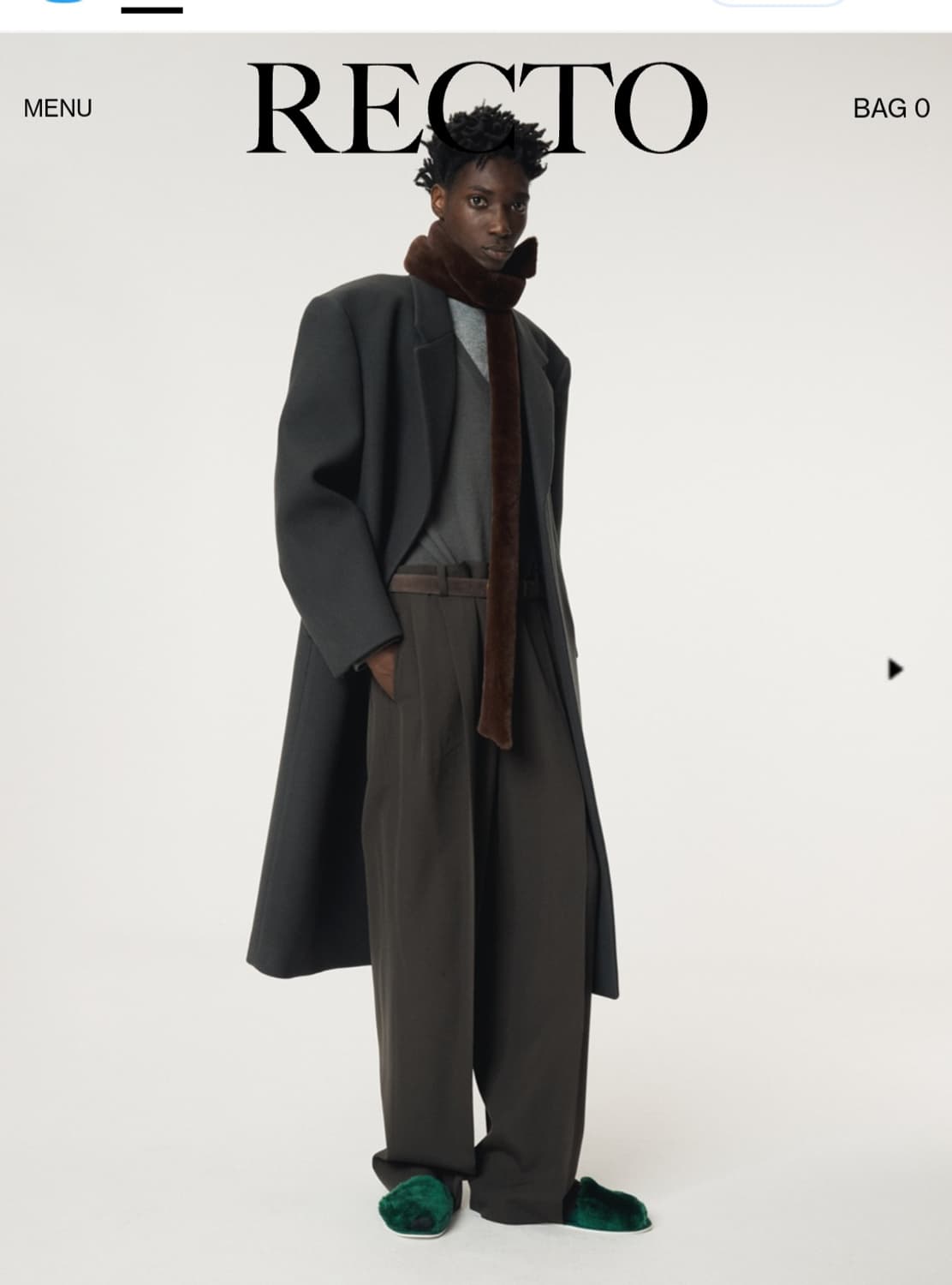 렉토 25fw 울 싱글코트 s 상품이미지1