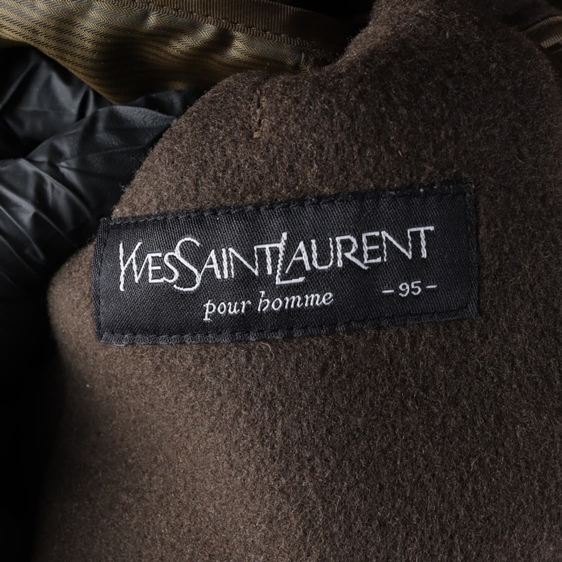 YSL 입생로랑 뿌르옴므 퍼 카라 울 누빔 자켓 M 상품이미지5