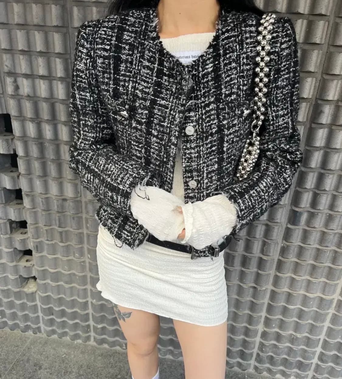 더미스테리어스호텔 트위드 자켓 상품이미지1