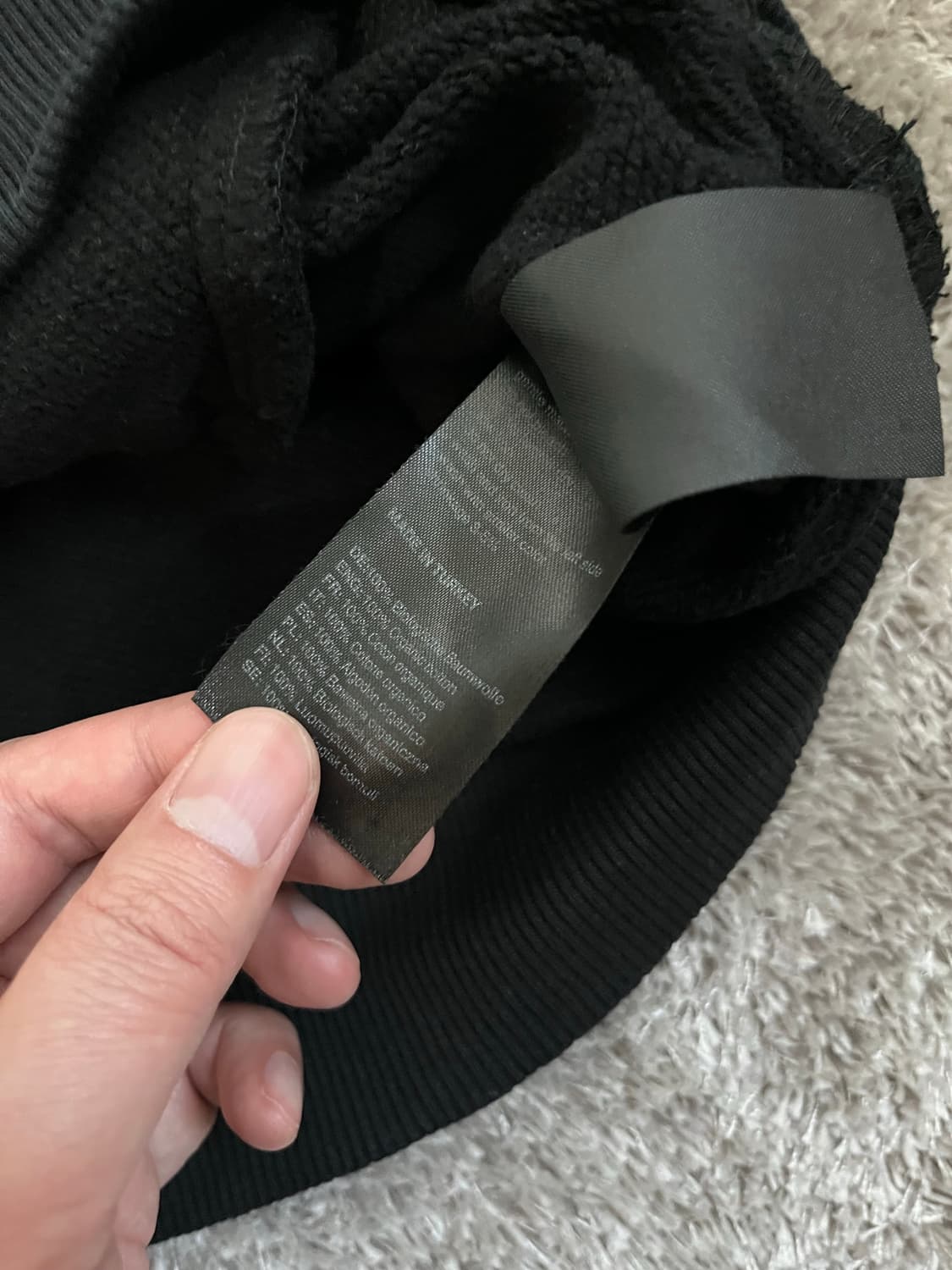 032c 로우 배터리 후드 블랙 XL 상품이미지4