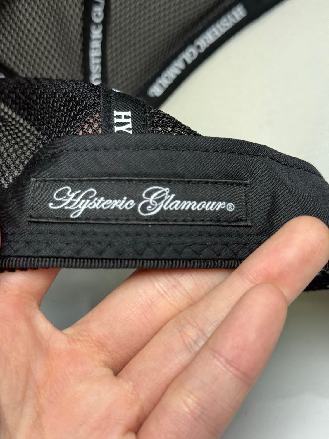 히스테릭 글래머 아카이브 라인스톤 매쉬캡 볼캡 모자 상품이미지3