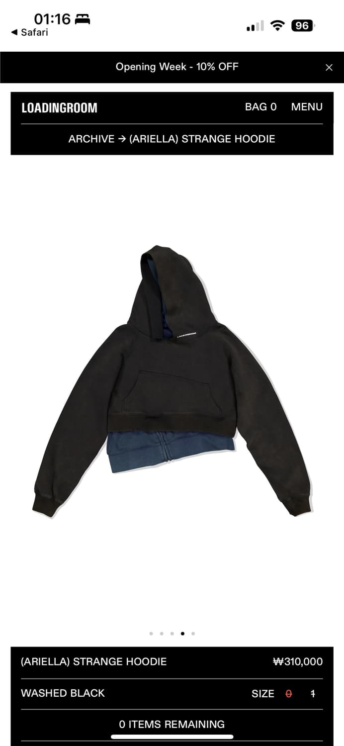 로딩룸 후드티 STRANGE HOODIE 상품이미지3