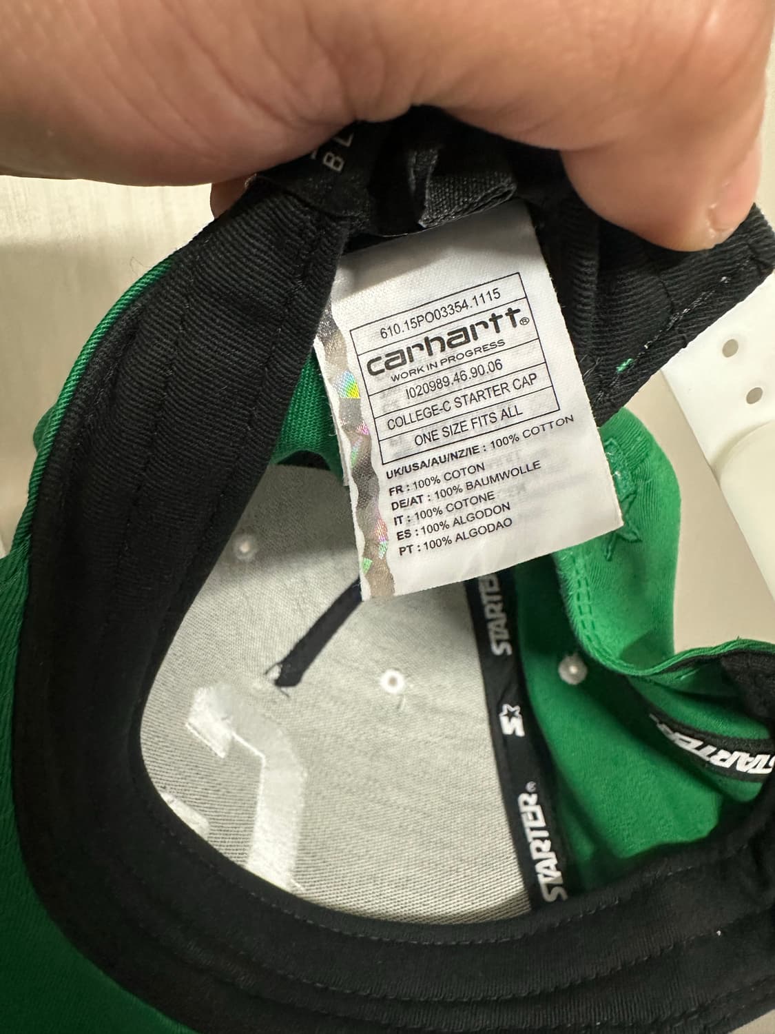 칼하트 WIP x 스타터 캡 상품이미지5