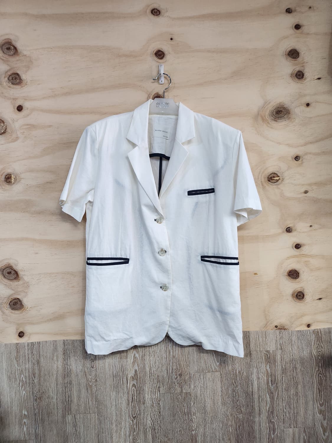 1013) 여성 오버핏 반팔 자켓 상품이미지1