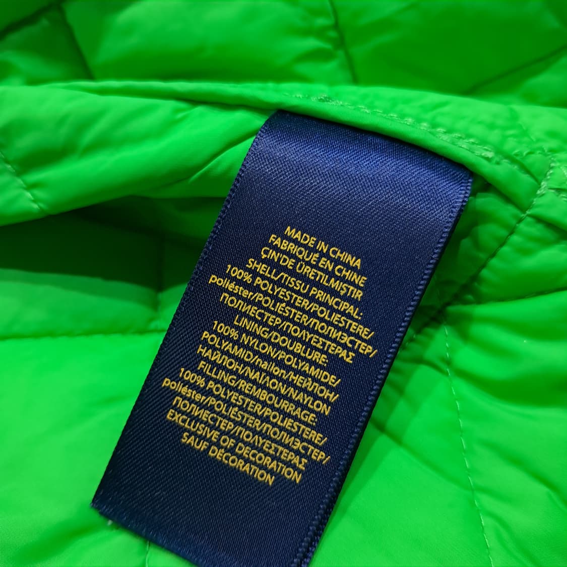 CL100 XL 폴로 다이아몬드 퀄팅 엘보우 패치 자켓 상품이미지8