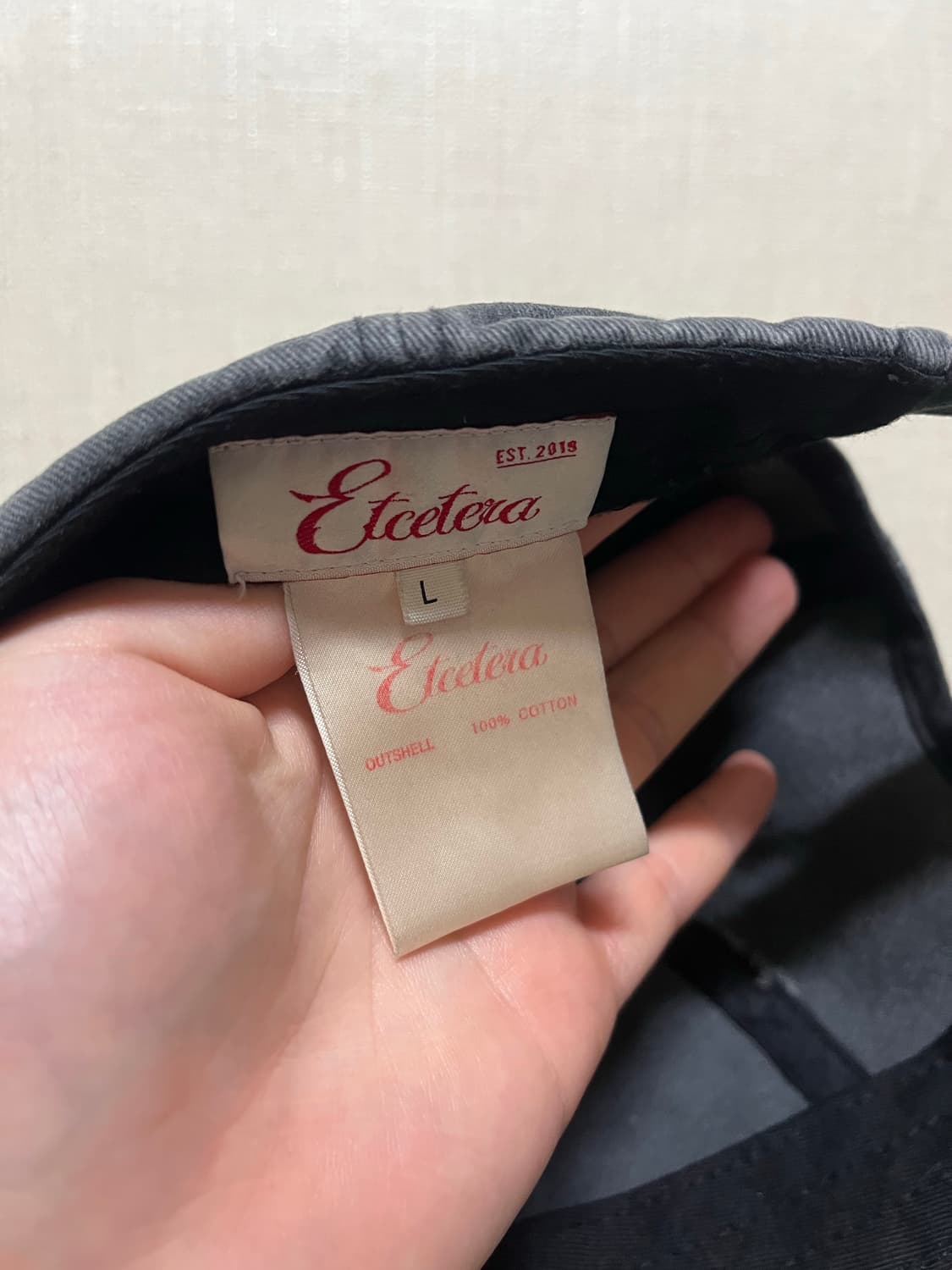 etce 고스트 워시드 볼캡 L사이즈 상품이미지2