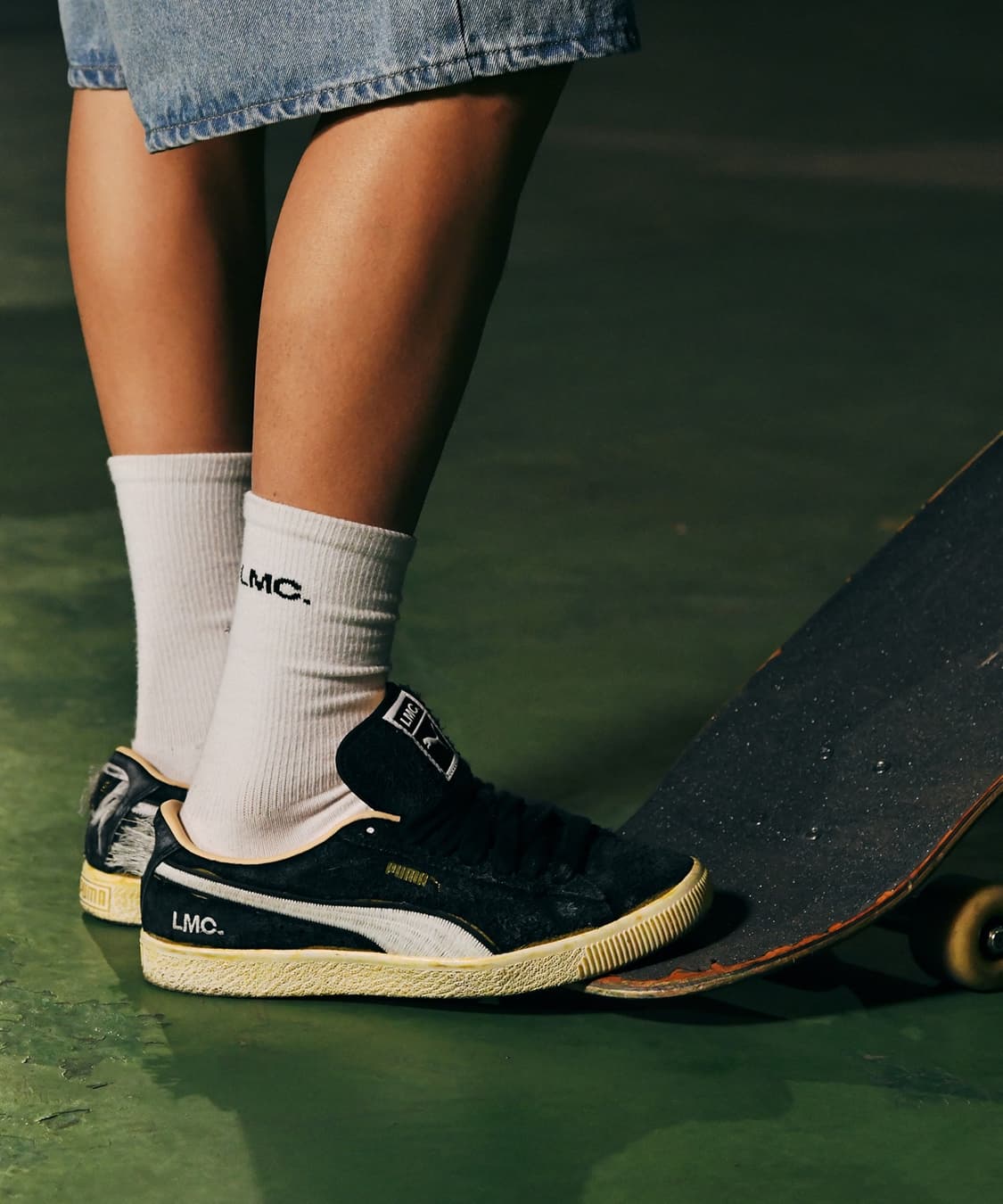 [235siz] Puma X LMC 스웨이드 빈티지 블랙 상품이미지8