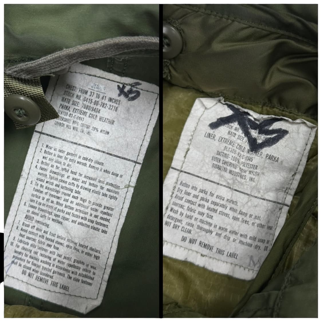 80s OG M65 밀리터리 파카 카키 (M~XL) 상품이미지9