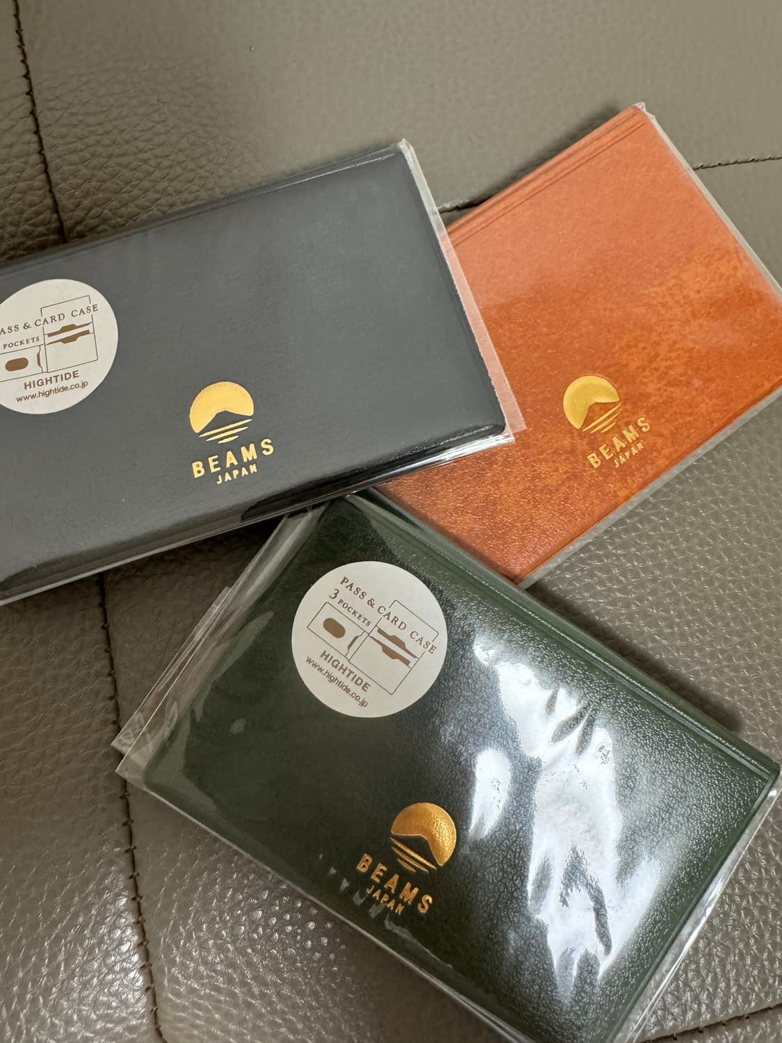 새상품 빔즈 지갑 3 검정 그린 오렌지 상품이미지1