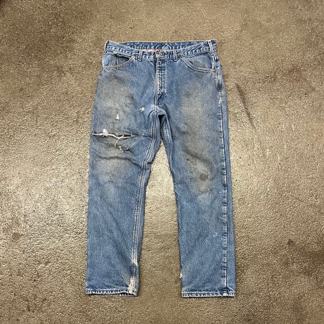 90s Carhartt 플란넬 라인드 데님 팬츠 (37“) 상품이미지3