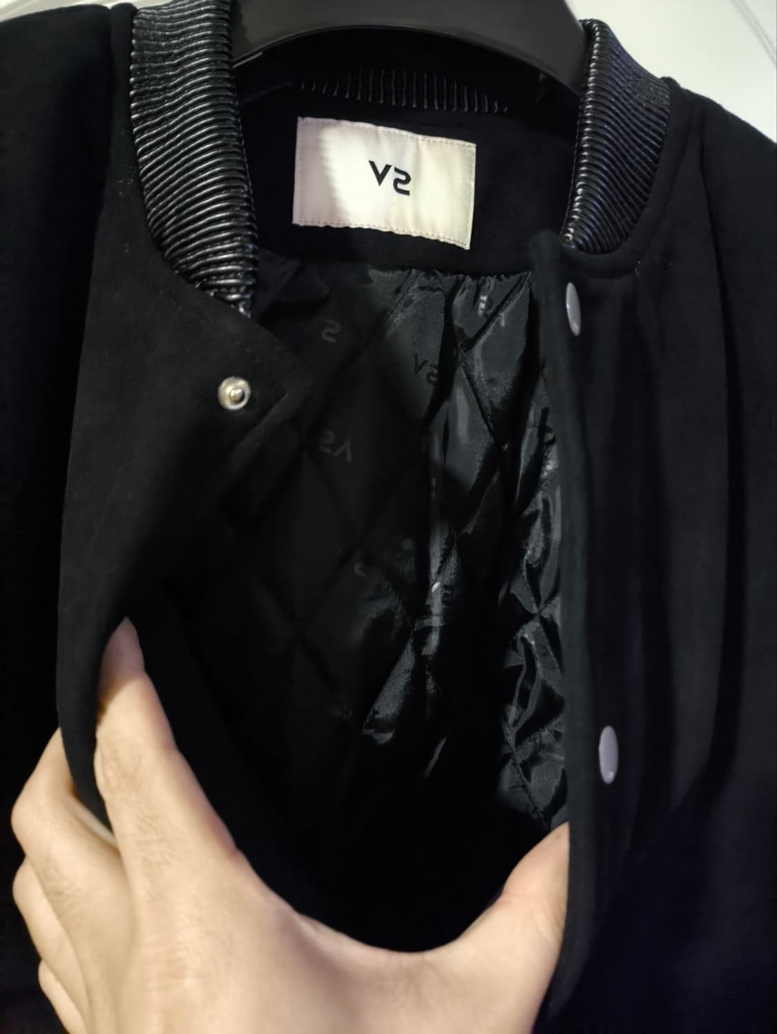 L 브이투 레더 스웨이드 블루종 상품이미지5