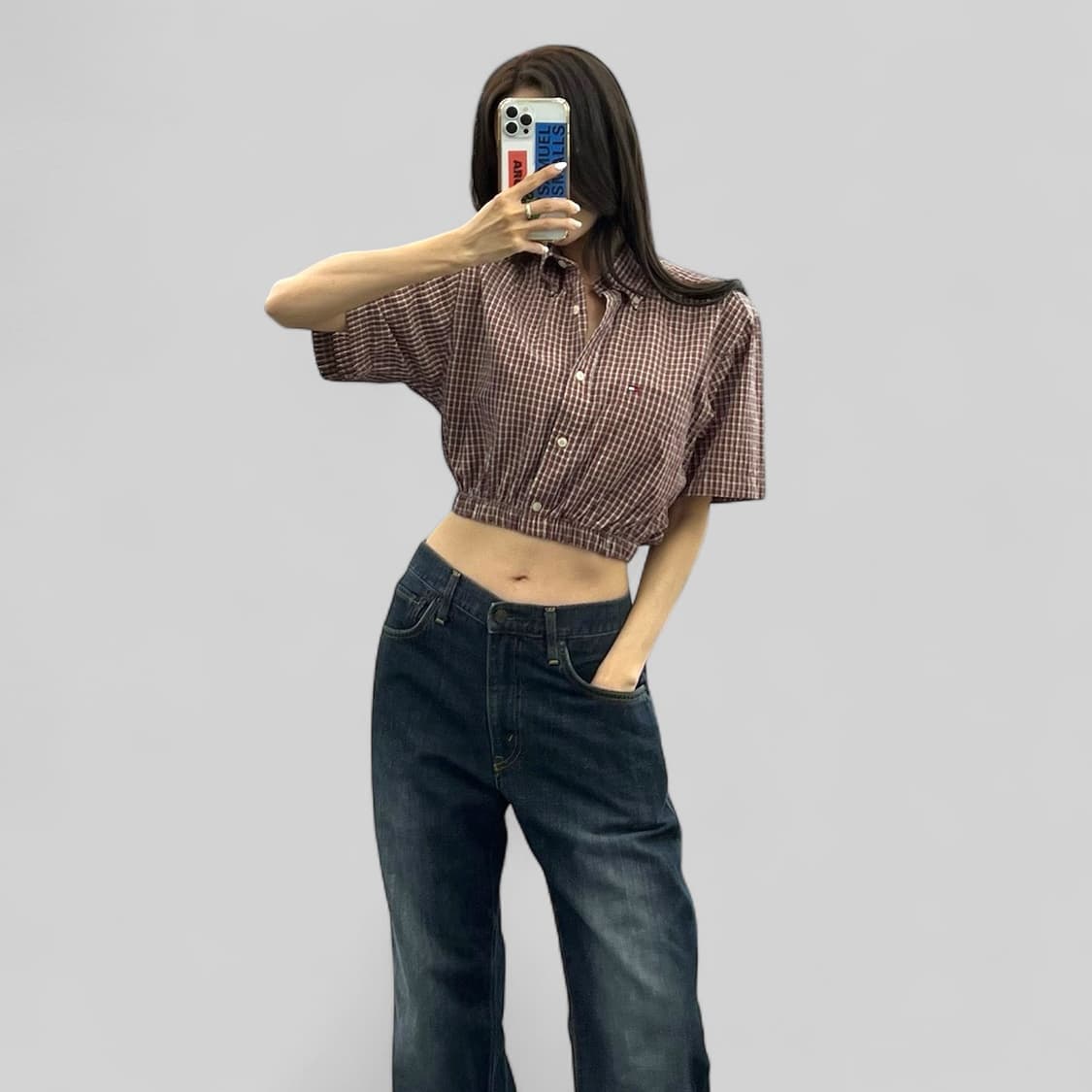 (WOMEN S)타미 크롭 셔츠-Y290 상품이미지3