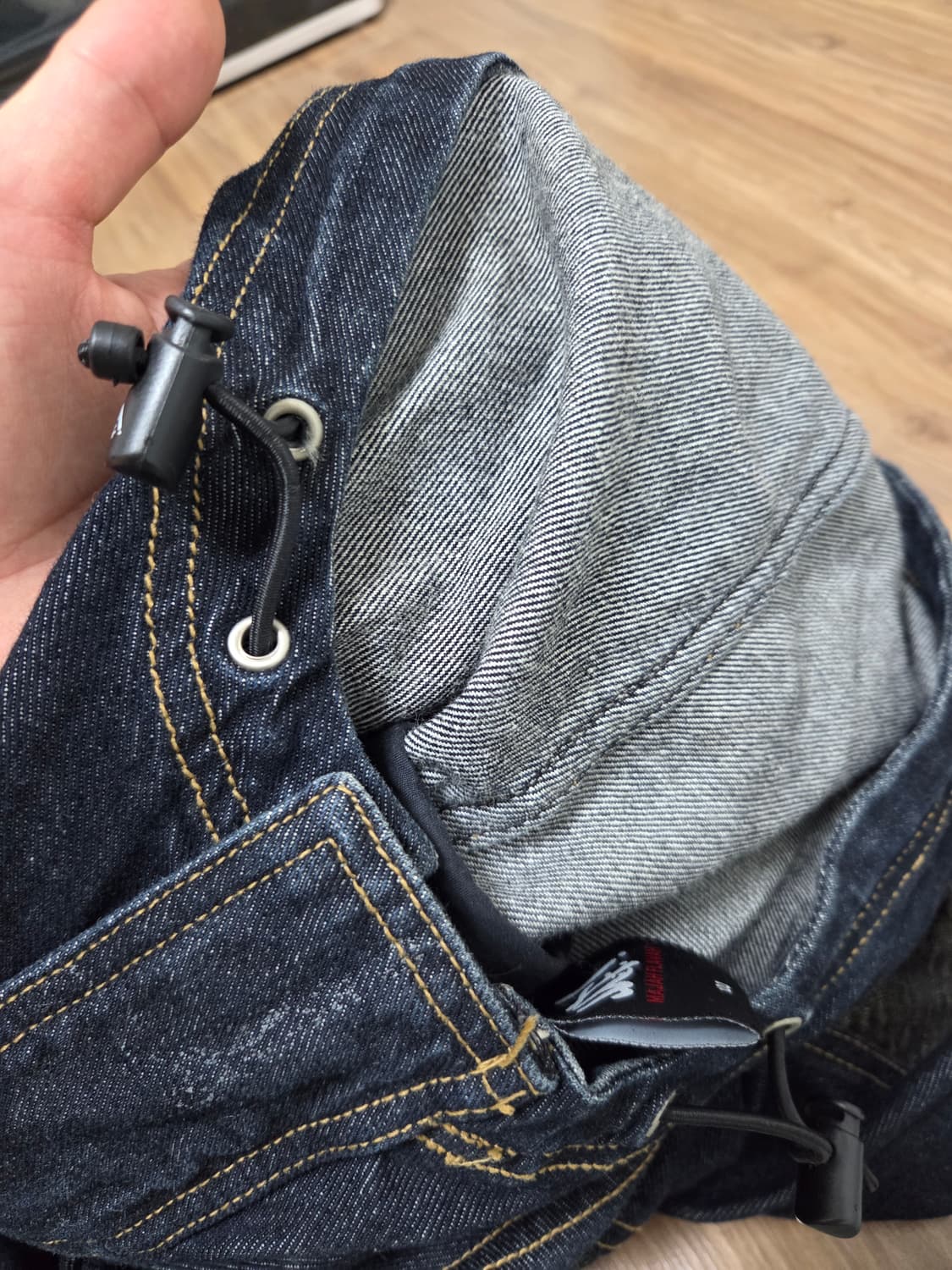 마자플라바 데님 후드 숏파카 L 상품이미지5