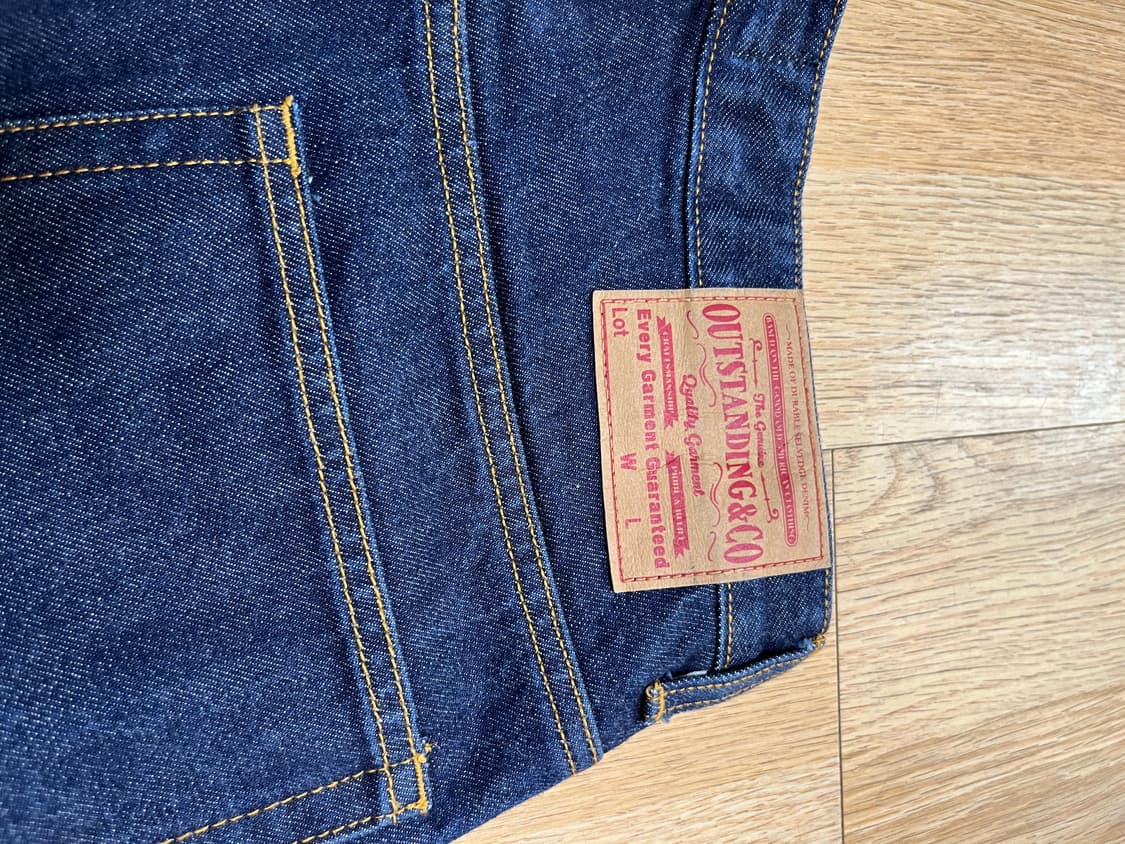 아웃스탠딩 와이드 셀비지 데님 상품이미지5