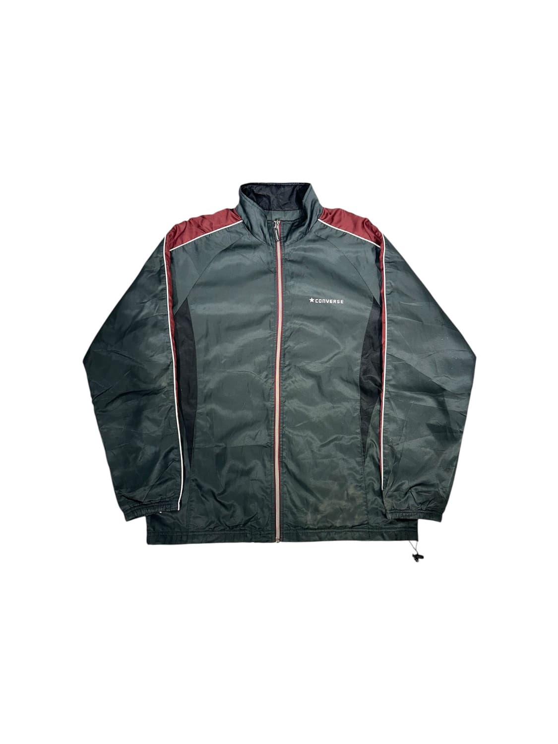 컨버스 그레이 버건디 사이드 라인 트랙탑 져지 M 상품이미지5