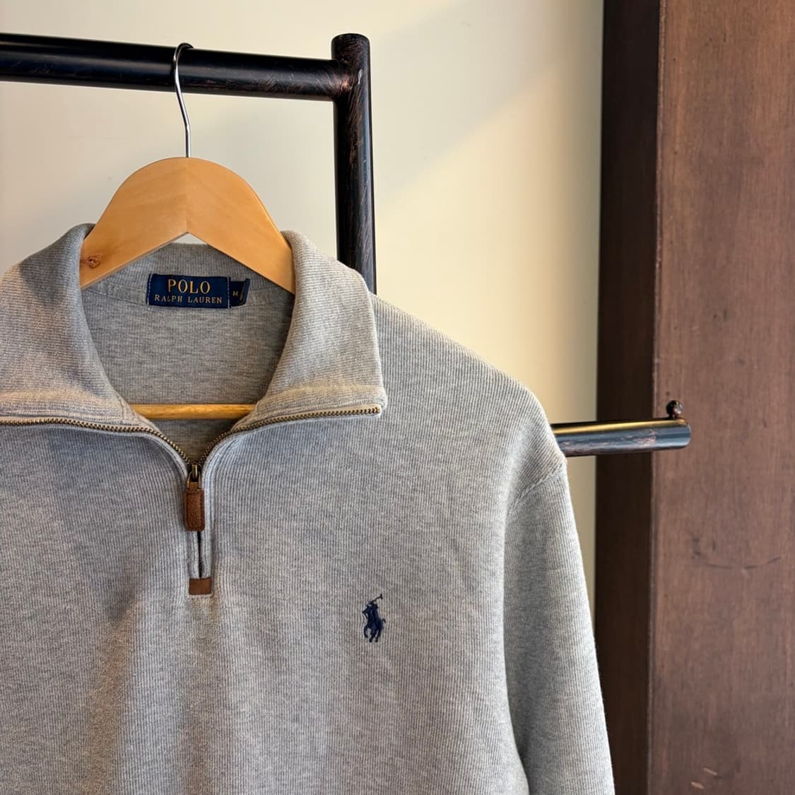 15521 - 폴로 랄프로렌 그레이 반집업 니트 상품이미지3