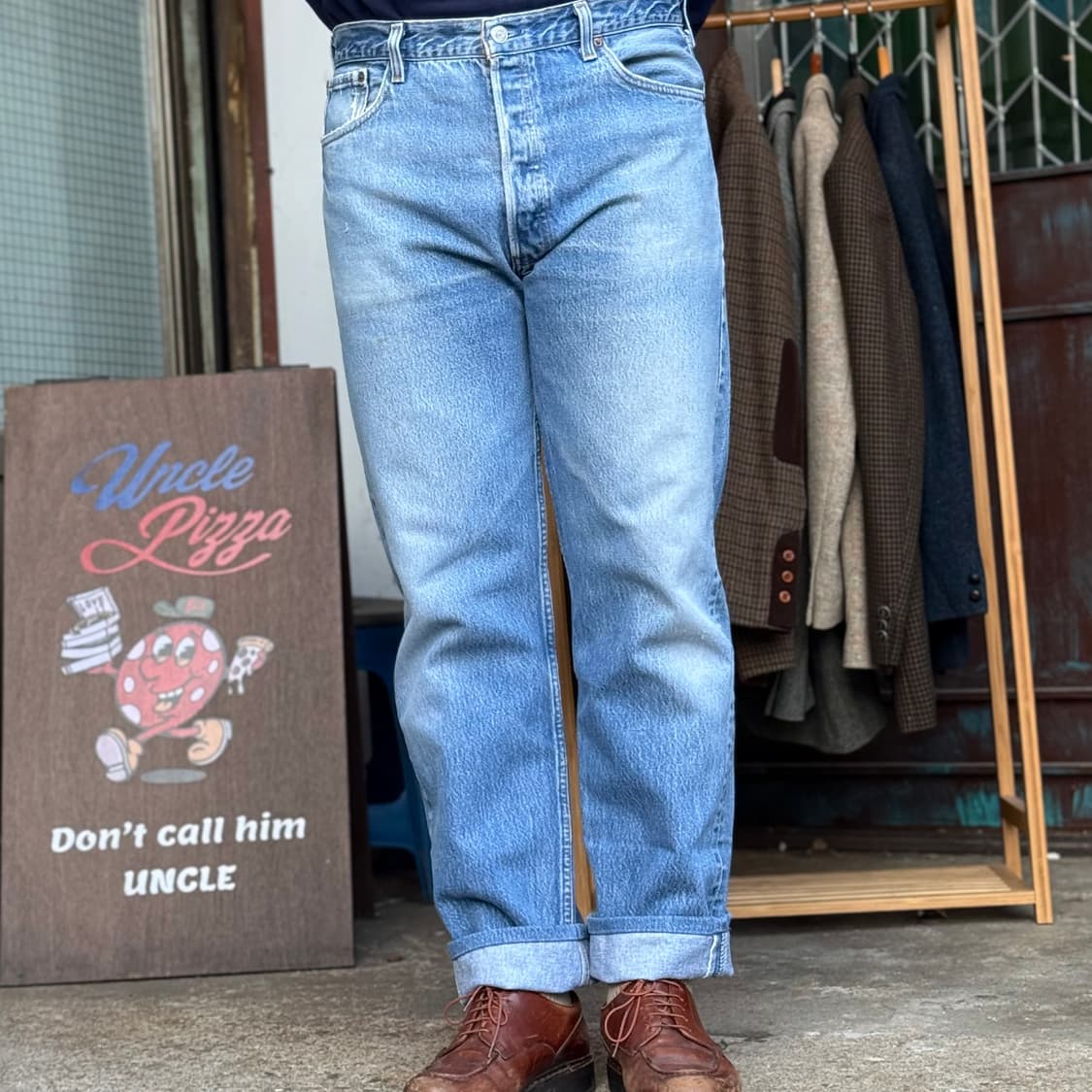 90‘s 리바이스 501 스트레이트 핏 데님 팬츠 36 상품이미지7