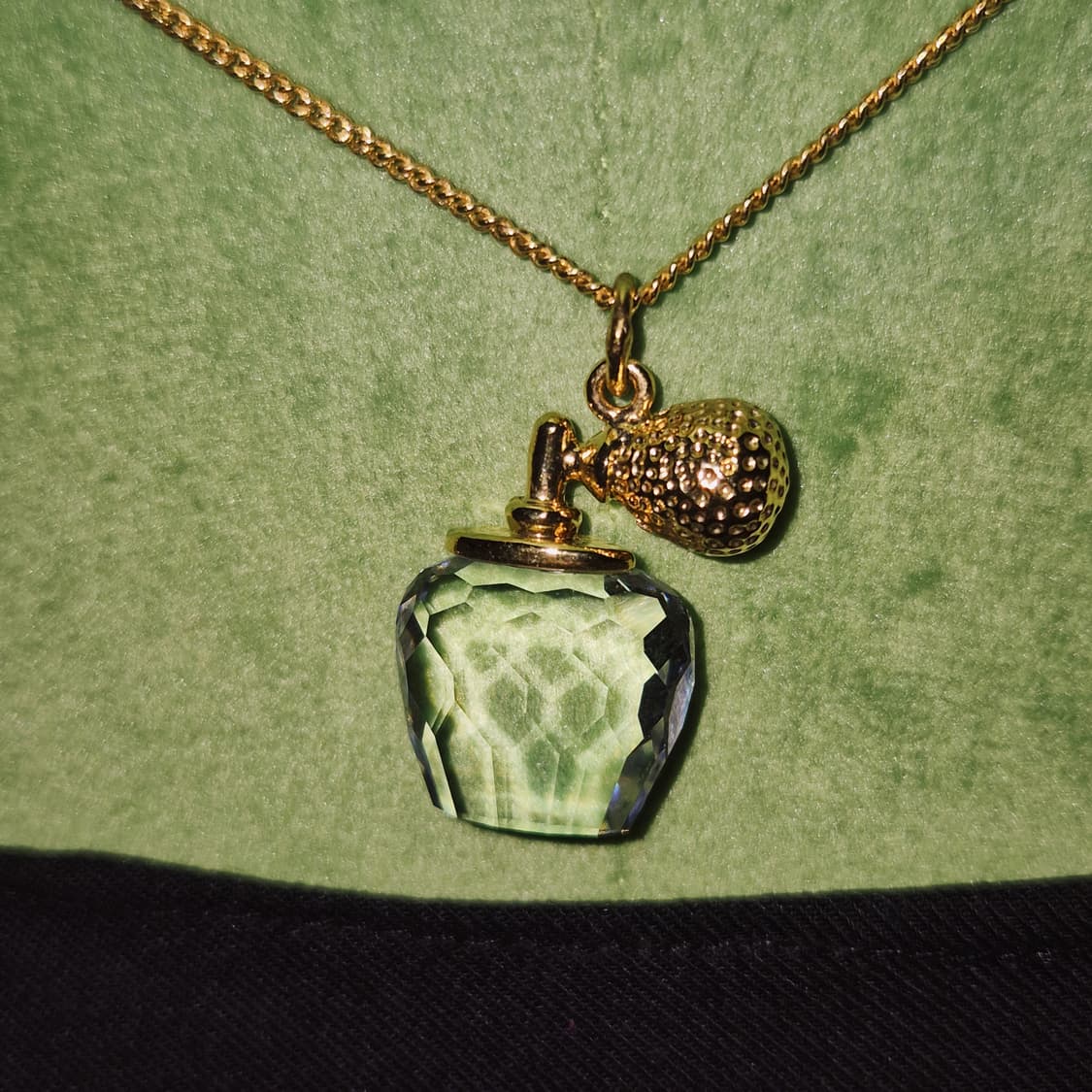 90s 스와로브스키 향수 보틀 크리스탈 목걸이 상품이미지10