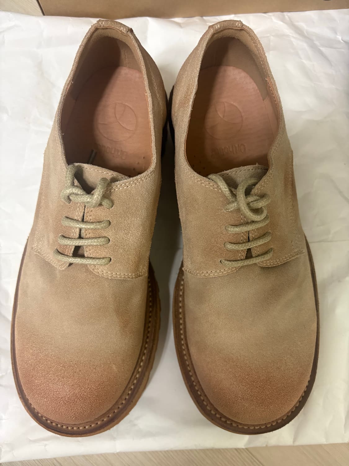 야세 6.5cm 페더 코만도솔 스웨이드 더비슈즈 250 상품이미지2