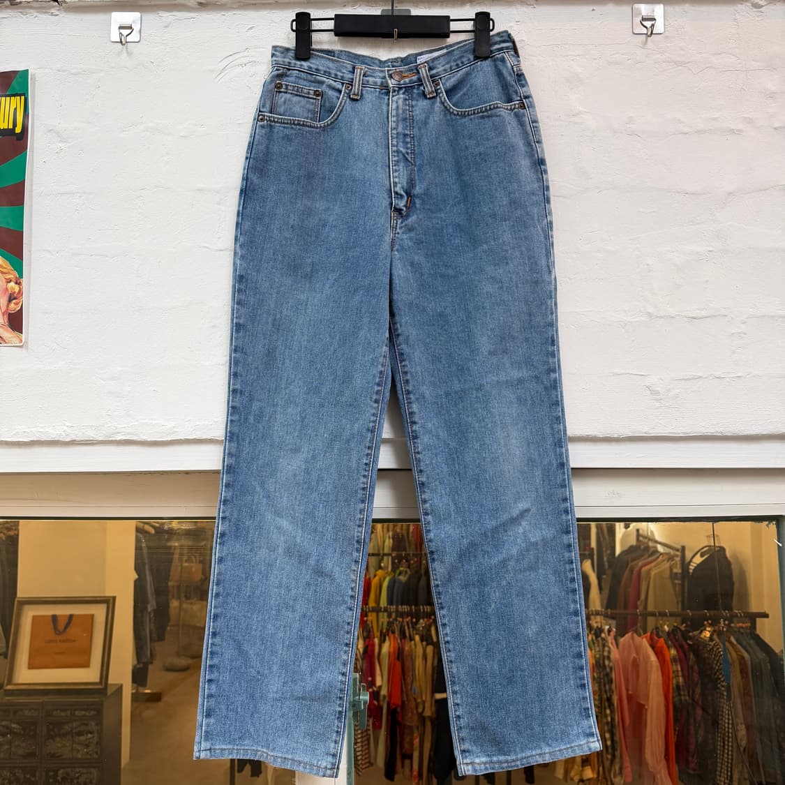 Wrangler lady 랭글러 라이트 블루 배기핏 데님 진 28 상품이미지1