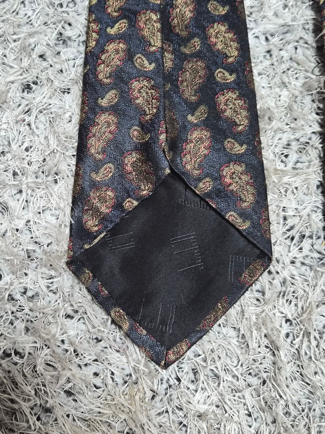 던힐Dunhill 사선 패턴 넥타이 Free - N26 상품이미지3