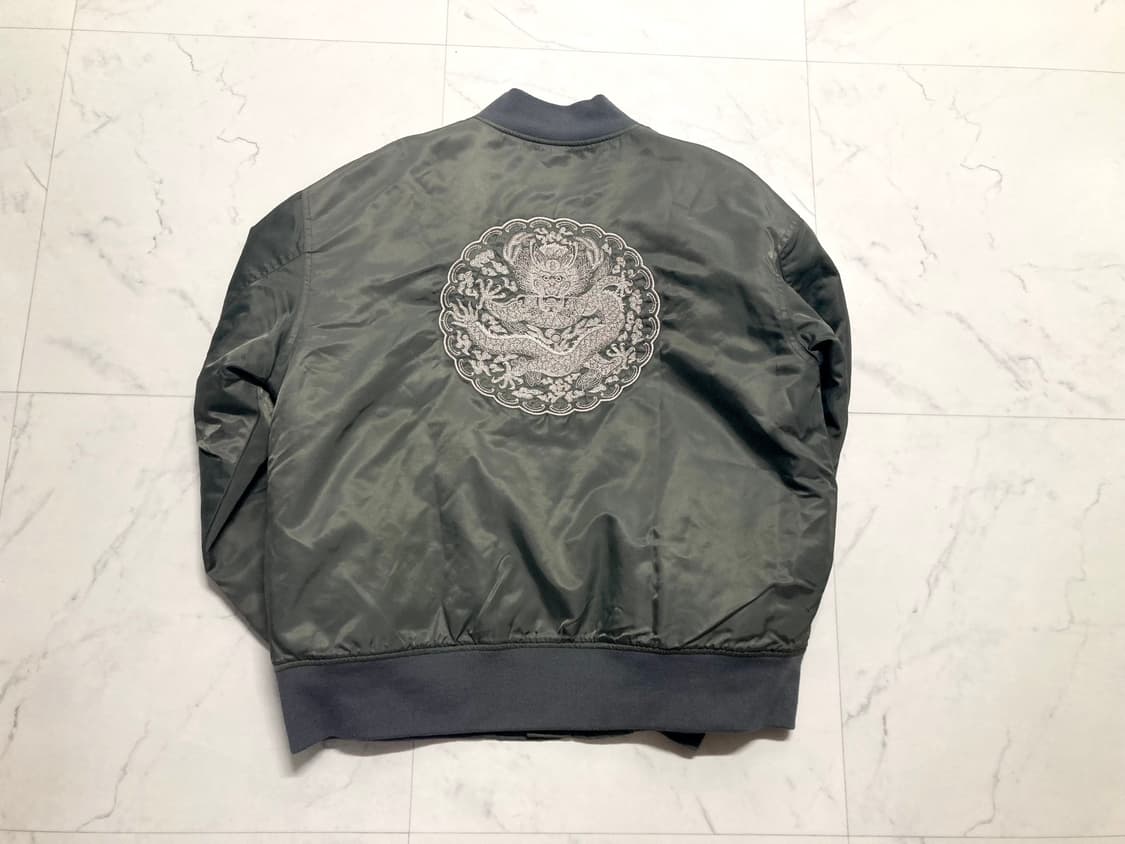 어바웃엠브로 임금 자수 봄버 Ma-1 항공 점퍼 105-110 상품이미지4