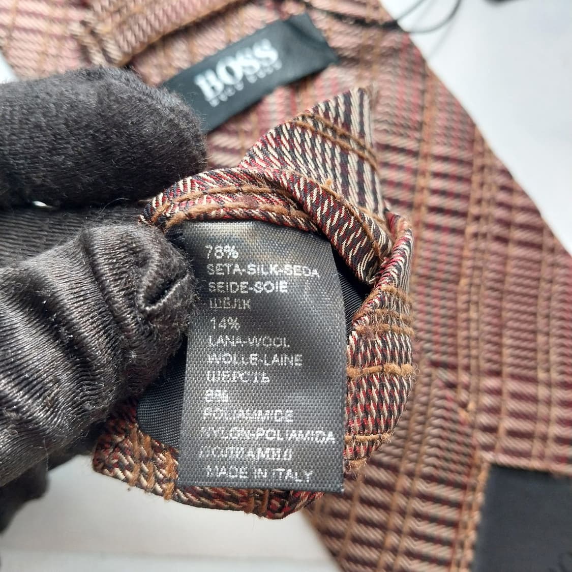 HUGO BOSS 휴고 보스 넥타이 브라운 K2237 새제품 상품이미지10